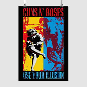 Плакат "Guns N' Roses, Use Your Illusion (1991)", 60×40см