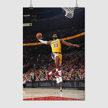 Плакат "Баскетболіст Джеймс Леброн, Lebron James", 60×40см, фото 1