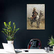 Картина на полотні "Альфонс де Невіль, Кавалерист, Alphonse de Neuville, A Cavalryman", 60×43см, фото 5