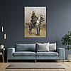 Картина на полотні "Альфонс де Невіль, Кавалерист, Alphonse de Neuville, A Cavalryman", 60×43см, фото 6