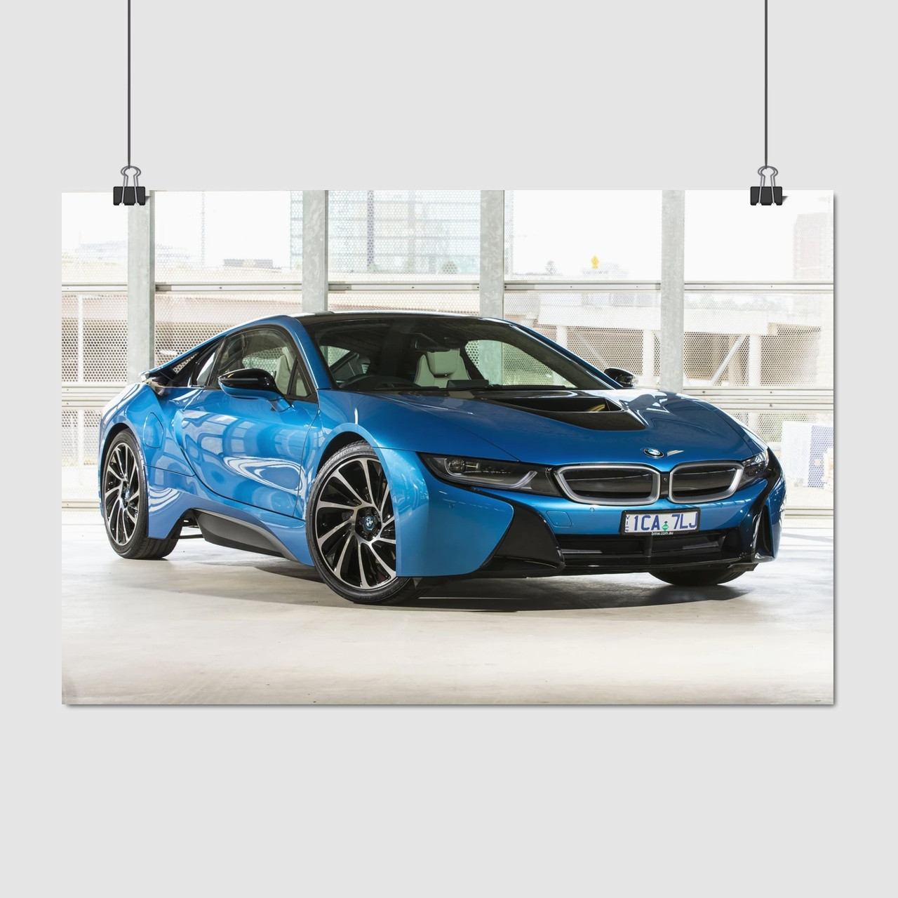 Плакат "BMW i8", 40×60см
