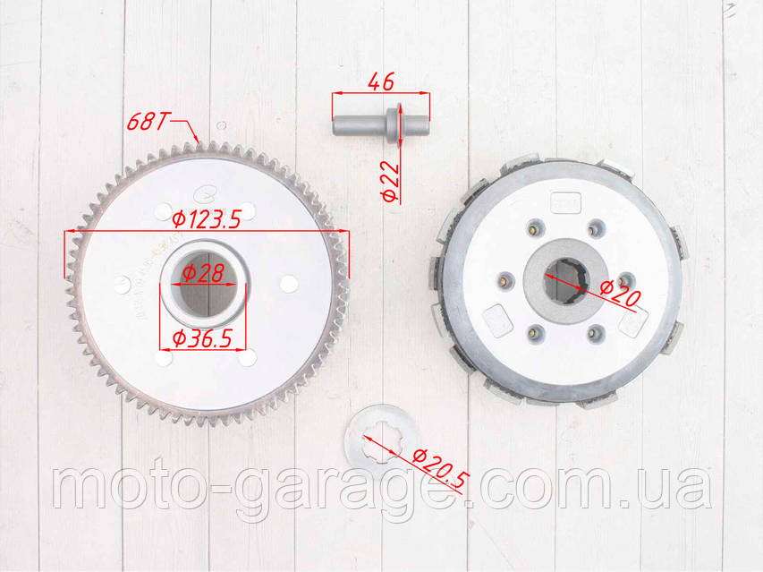Корзина сцепления 174MN,Geon GNS300, Kovi Max 300,Exdrive CRF300