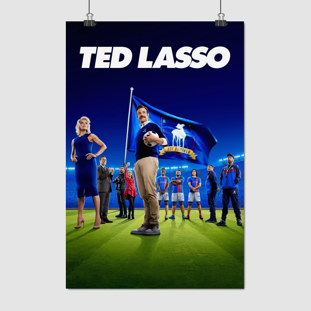 Плакат "Тед Лассо, серіал, Джейсон Судейкіс, Ted Lasso, Jason Sudeikis", 60×40см