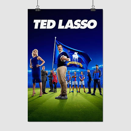 Плакат "Тед Лассо, серіал, Джейсон Судейкіс, Ted Lasso, Jason Sudeikis", 60×40см, фото 1