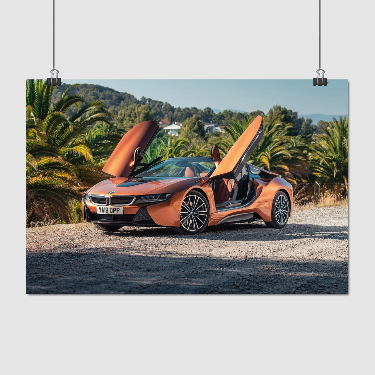 Плакат "BMW i8", 40×60см