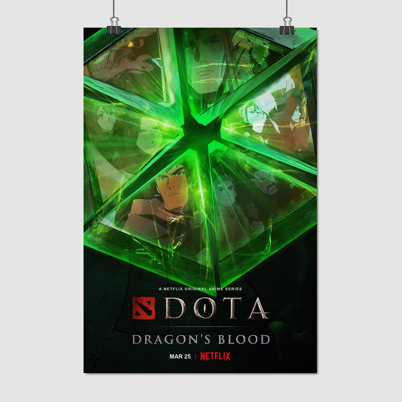 Плакат "DOTA: Кров дракона, Dota: Dragon's Blood", 60×41см