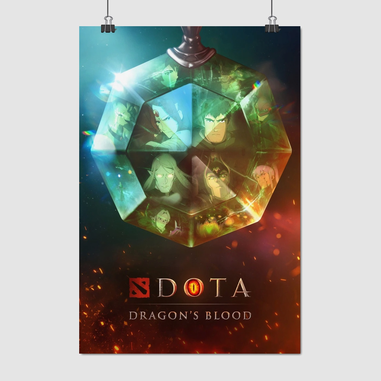 Плакат "DOTA: Кров дракона, Dota: Dragon's Blood", 60×41см