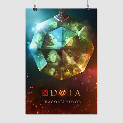 Плакат "DOTA: Кров дракона, Dota: Dragon's Blood", 60×41см, фото 1