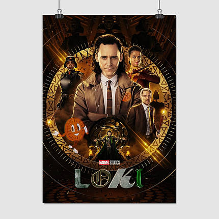 Плакат "Локі, Том Гіддлстон, Loki", 60×43см, фото 1