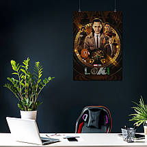 Плакат "Локі, Том Гіддлстон, Loki", 60×43см, фото 4