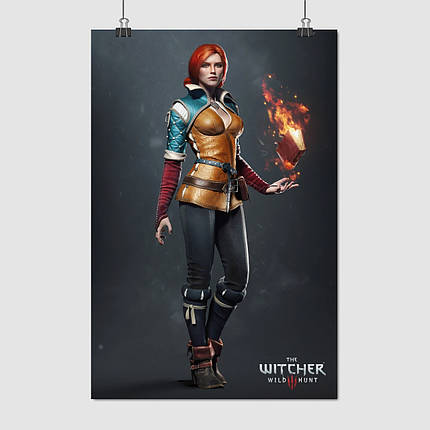 Плакат "Відьмак, Трісс Мерігольд, Witcher, Triss Merigold", 60×40см, фото 1