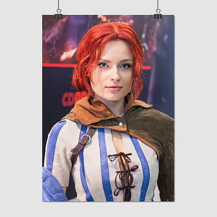 Плакат "Відьмак, Трісс Мерігольд, косплей, Witcher, Triss Merigold", 60×43см, фото 1