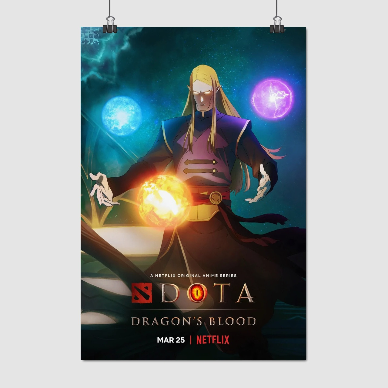 Плакат "DOTA: Кров дракона, Dota: Dragon's Blood", 60×41см