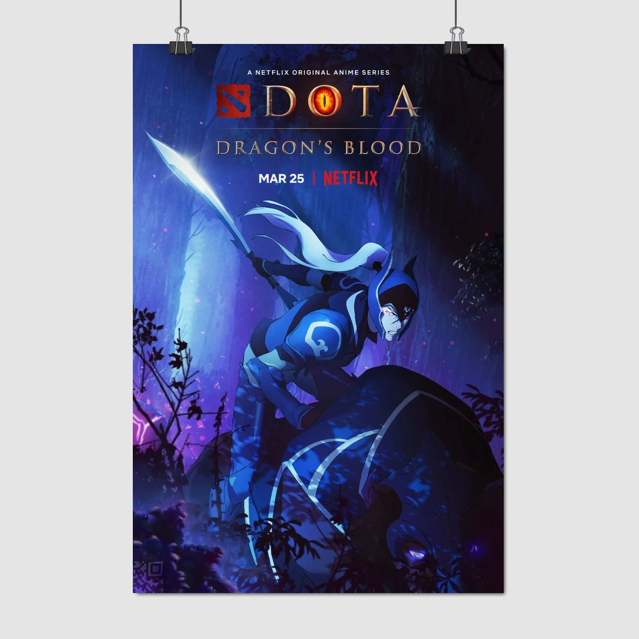 Плакат "DOTA: Кров дракона, Dota: Dragon's Blood", 60×41см