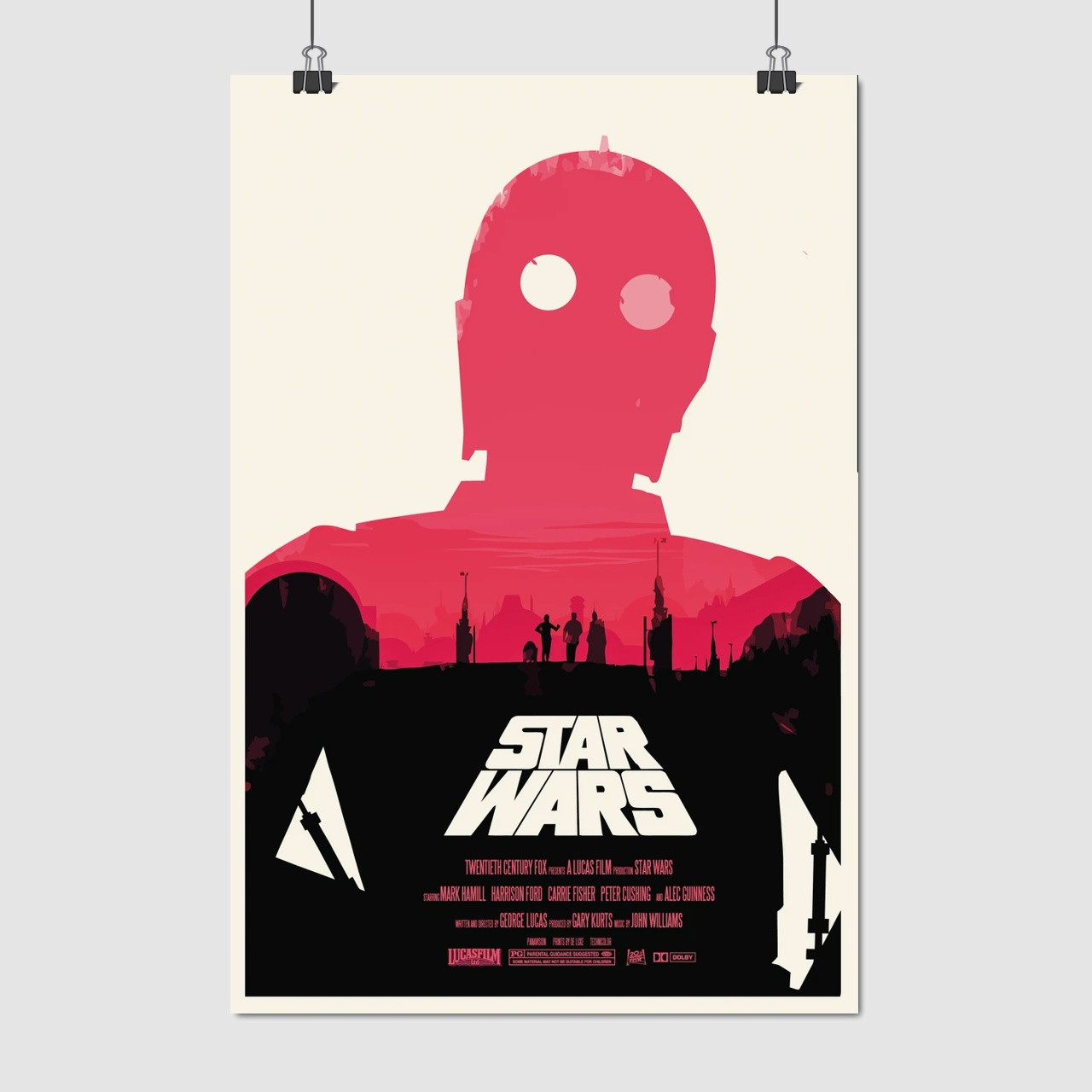 Плакат "Зоряні війни Ⅳ: Нова надія, Star Wars Ⅳ", 60×40см