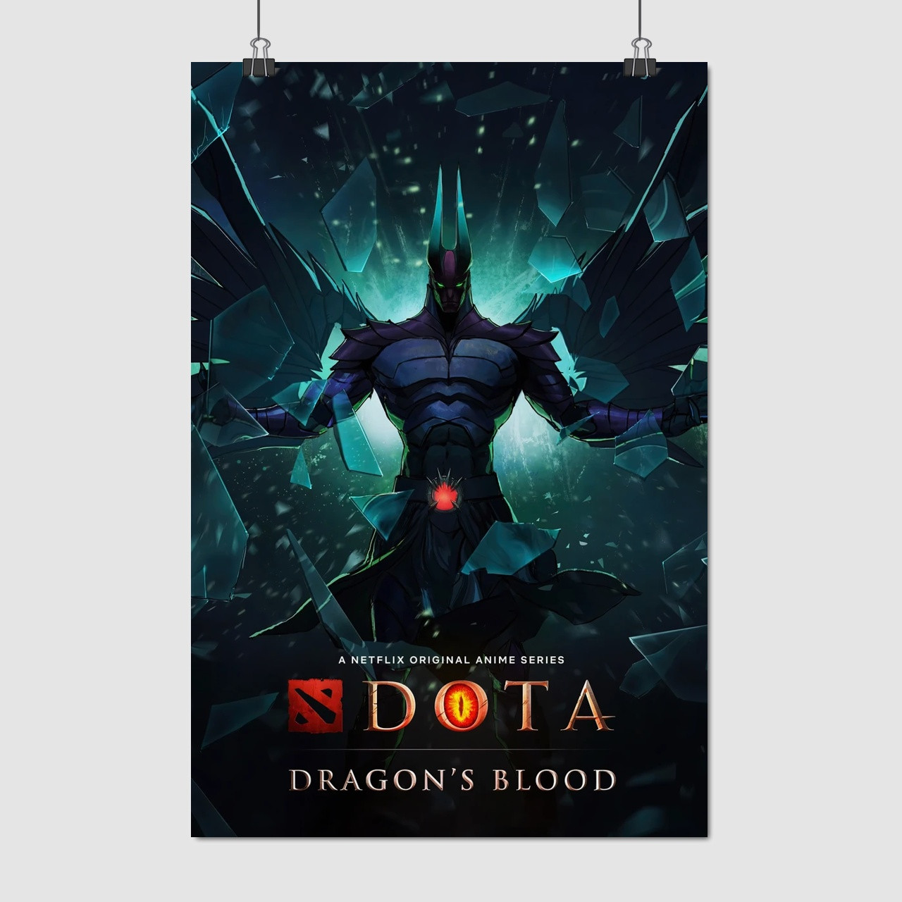 Плакат "DOTA: Кров дракона, Dota: Dragon's Blood", 60×40см