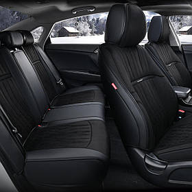 Повний комплект накидок CarFashion, модель DIPLOMAT, чорний