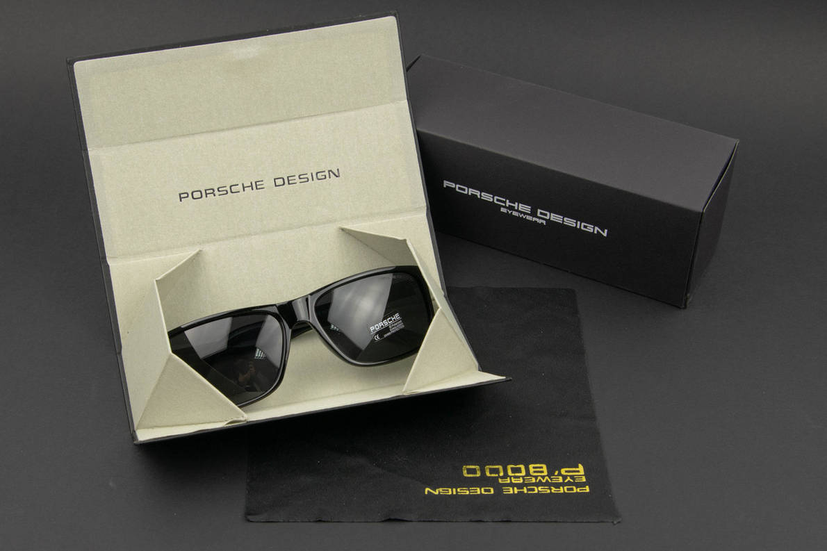 Окуляри чоловічі сонцезахисні Porsche Design поляризаційні (арт. P5652) чорний глянцевий, фото 1