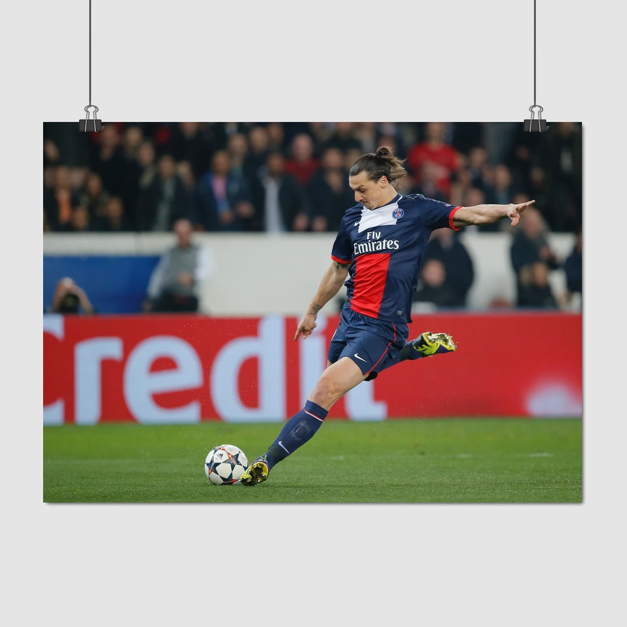 Плакат "Златан Ібрагімович, футболіст, Zlatan Ibrahimović", 43×60см