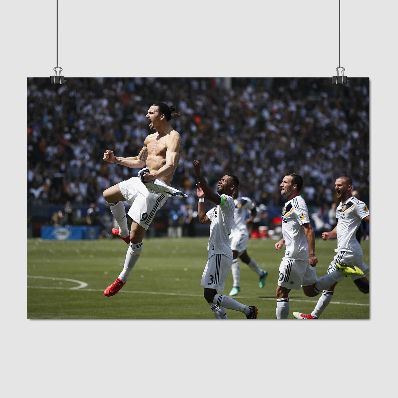 Плакат "Златан Ібрагімович, футболіст, Zlatan Ibrahimović", 43×60см