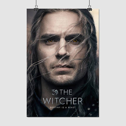 Плакат "Відьмак, сезон 2, Геральт, Генрі Кавілл, Witcher", 60×40см, фото 1