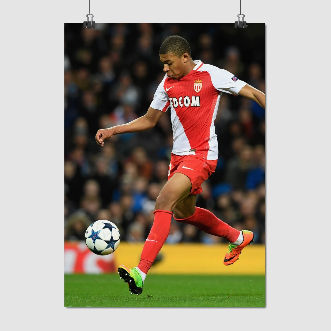 Плакат "Кіліан Мбаппе, футболіст, Kylian Mbappé", 60×43см