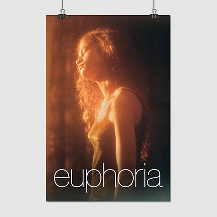 Плакат "Ейфорія, Зендея, Euphoria, Zendaya", 60×40см, фото 1