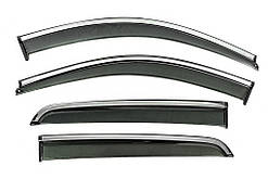 Вітровики з хромом Niken Luxury (4 шт) для Renault City K-ZE