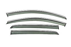 Вітровики з хромом Niken Luxury (HB, 4 шт) для Volkswagen Golf 8