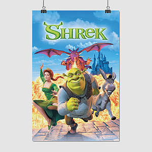 Плакат "Шрек, Shrek (2001)", 60×40см