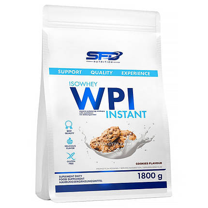 Сироватковий ізолят протеїн SFD Nutrition IsoWhey WPI Instant 1800 г (шоколад), фото 2