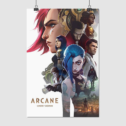 Плакат "Аркейн: Ліга Легенд, Arcane: League of Legends", 60×40см, фото 1
