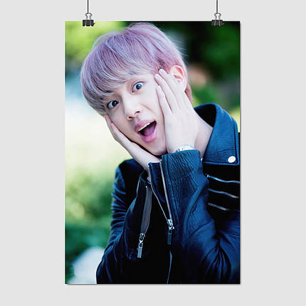 Плакат "БТС, Джин, Кім Сокджін, Bangtan Boys, BTS, Kim Seokjin", 60×40см, фото 1