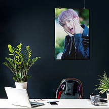 Плакат "БТС, Джин, Кім Сокджін, Bangtan Boys, BTS, Kim Seokjin", 60×40см, фото 4