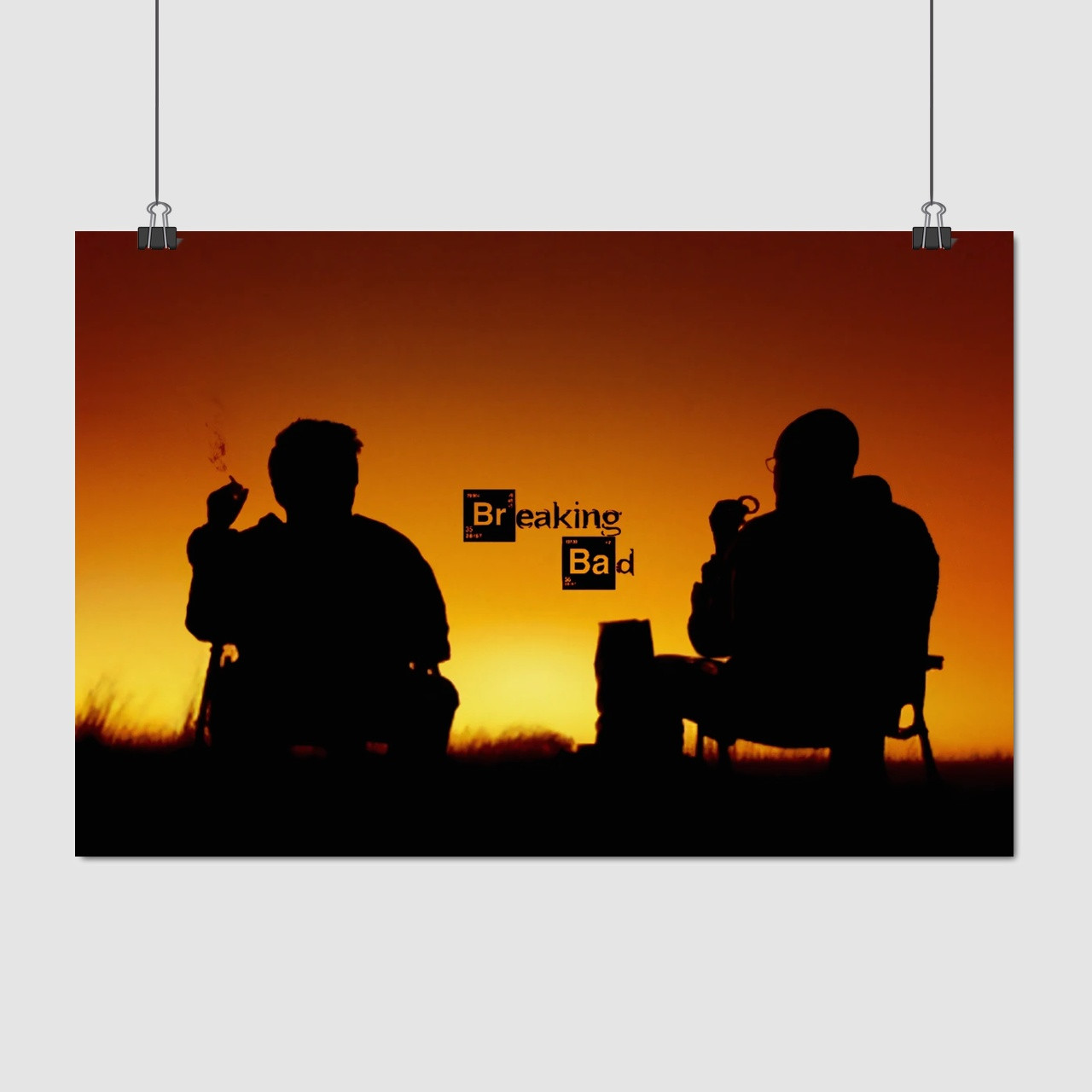 Плакат "Пуститися берега, Breaking Bad", 40×60см