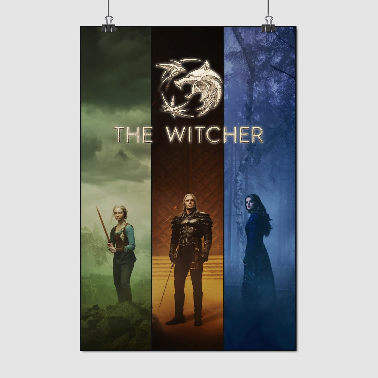 Плакат "Відьмак, сезон 2, головні персонажі, Witcher", 60×40см