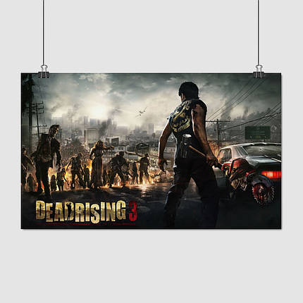 Плакат "Повстання мерців 3, Dead Rising 3", 36×60см, фото 1