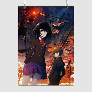 Плакат "Інша, аніме, Another", 60×42см