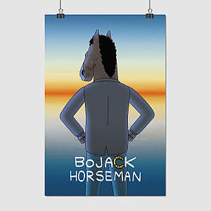 Плакат "Кінь БоДжек, BoJack Horseman", 60×40см