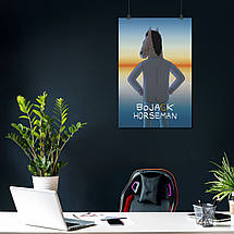 Плакат "Кінь БоДжек, BoJack Horseman", 60×40см, фото 3