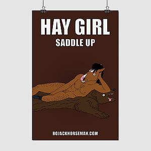 Плакат "Кінь БоДжек, BoJack Horseman", 60×40см