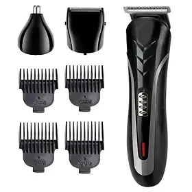 Машинка для стрижки волосся акумуляторна 3 в 1 з насадками  Kemei KM-1419