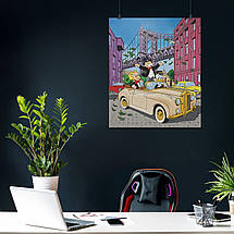 Плакат "Містер Монополі розкидає гроші, Alec Monopoly, Mr. Monopoly", 60×50см, фото 3
