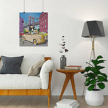 Плакат "Містер Монополі розкидає гроші, Alec Monopoly, Mr. Monopoly", 60×50см, фото 4