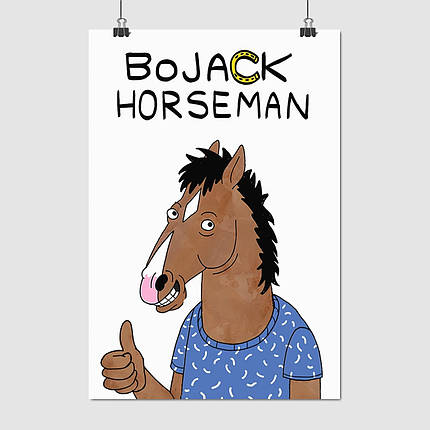 Плакат "Кінь БоДжек, BoJack Horseman", 60×41см, фото 1