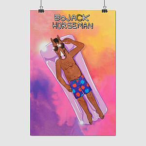 Плакат "Кінь БоДжек, BoJack Horseman", 60×41см