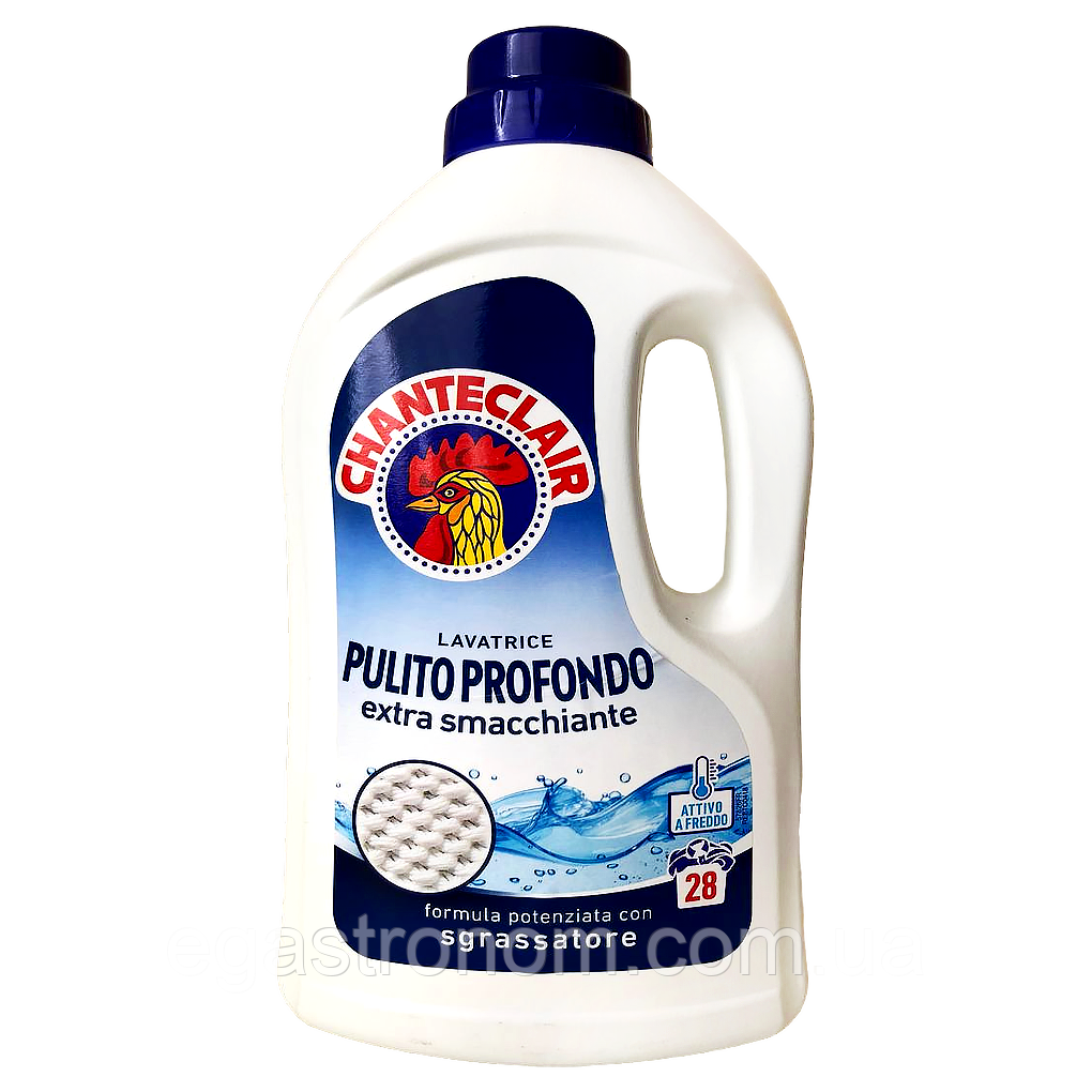 Гель для прання глибоке очищення Шантеклер ChanteClair pulito profondo 28p 1,26L 8шт/ящ (Код: 00-00017334), фото 1