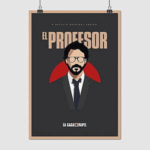 Плакат "Паперовий будинок, Money Heist. La casa de papel", 60×43см