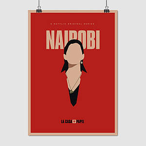 Плакат "Паперовий будинок, Money Heist. La casa de papel", 60×43см