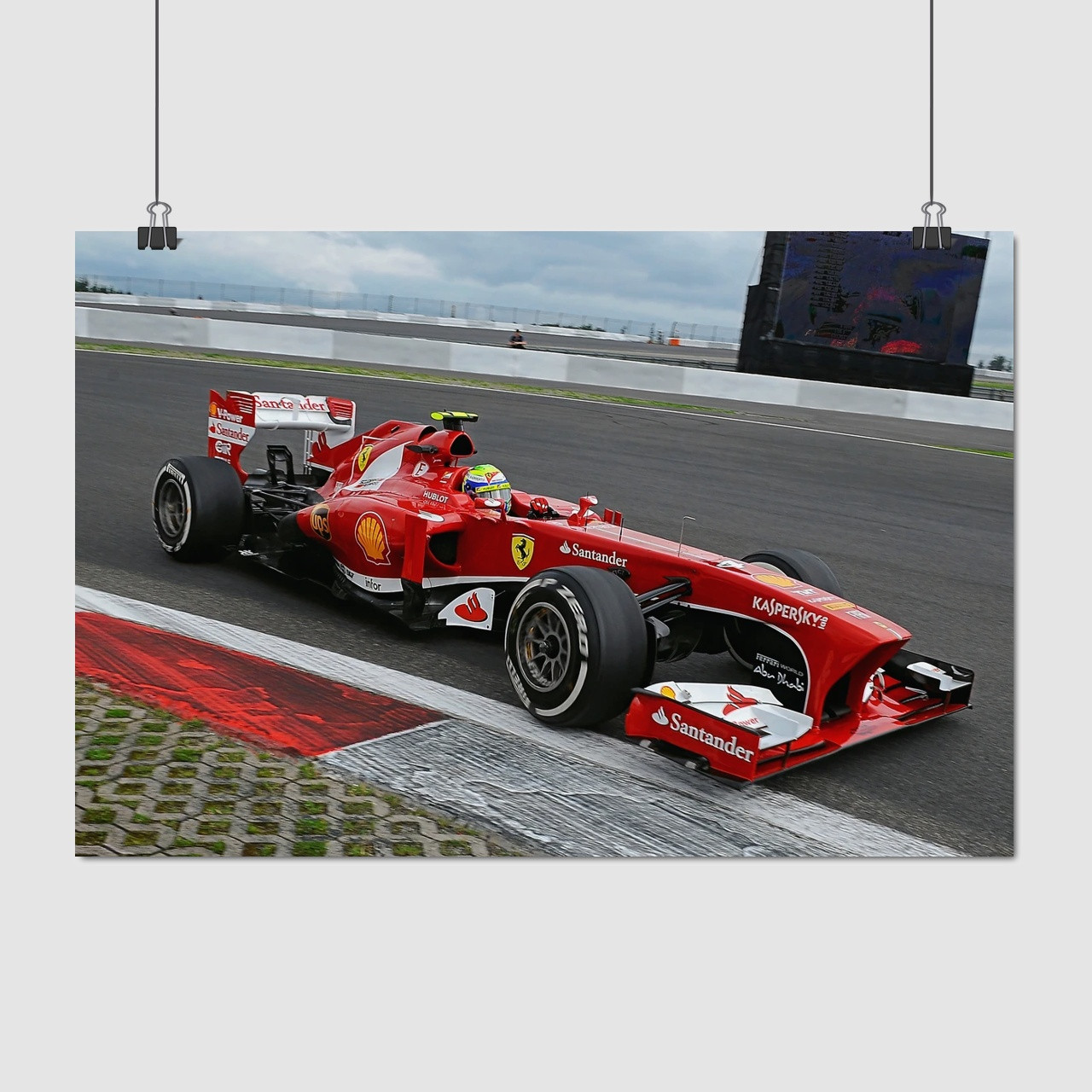 Плакат "Формула-1, Феррарі, Formula One, F1, Ferrari", 40×60см